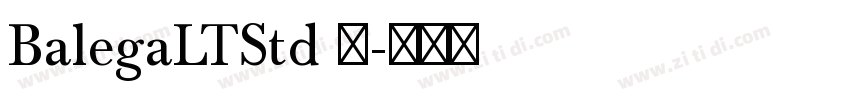 BalegaLTStd 中字体转换